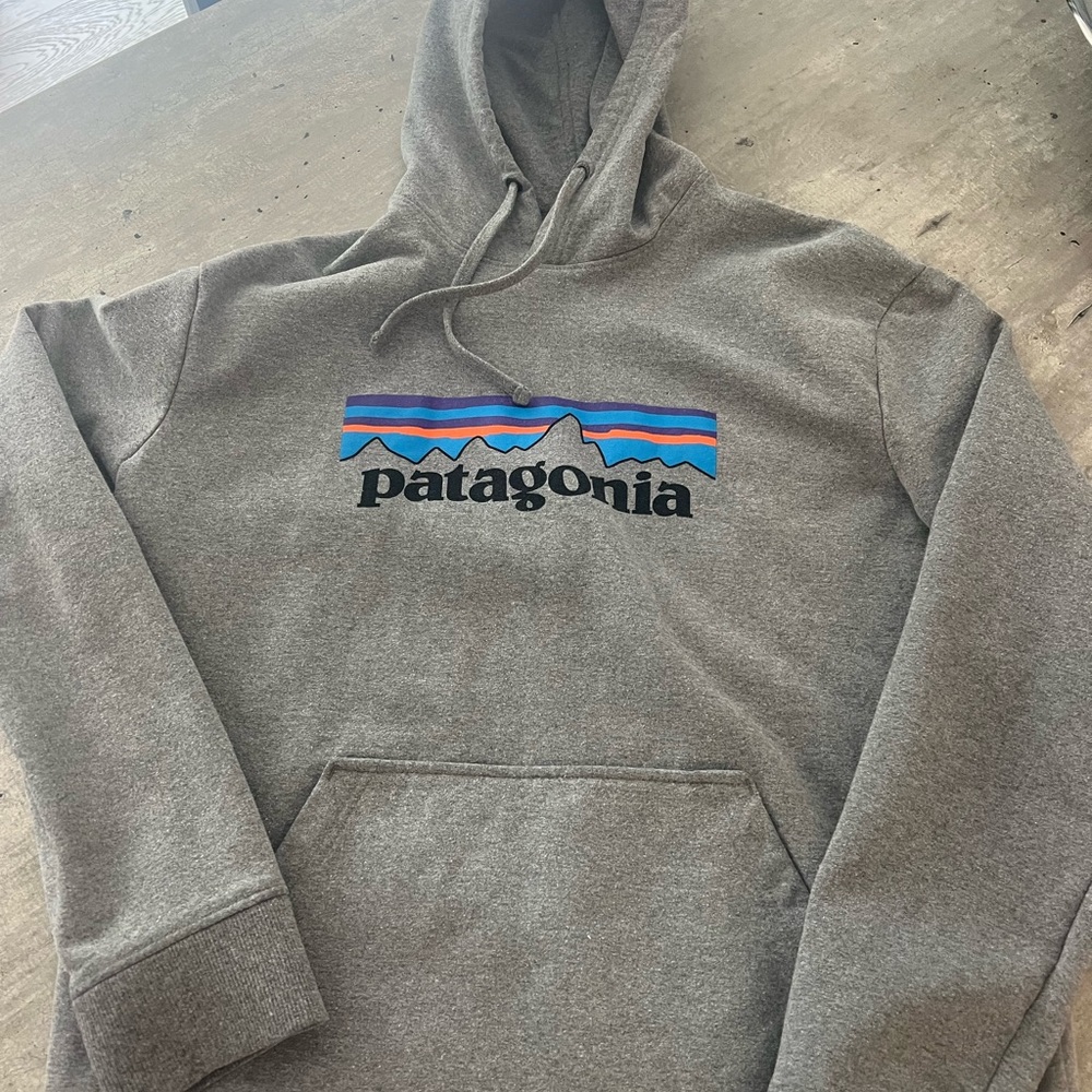 Patagonia Gray Sweatshirt Hoodie Casual Outdoor
